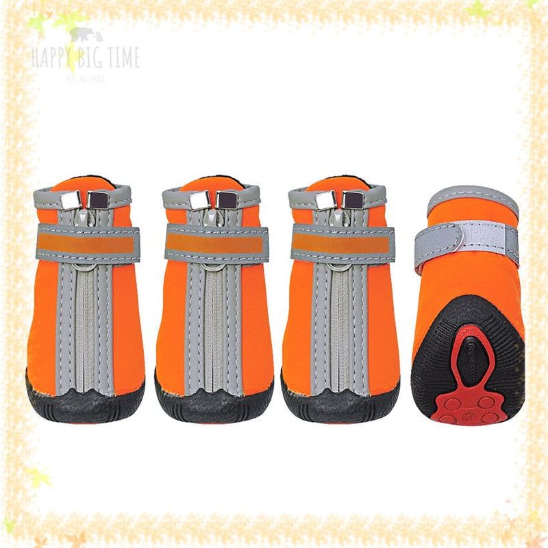 Winter Dog Shoes Warm Small Big Dogs Shoes Socks Waterproof Reflective Dog Boots Paw Protector Non Slip Rain Snow Pet Booties