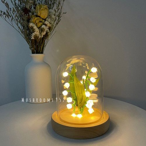 Lily of The Valley Flowers Night Light DIY Material Lighted Flowers for Party