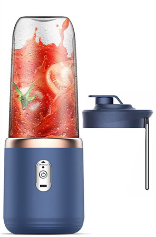 Portable Blender, Personal Blender USB Rchargeable, Mini Blender for Shakes and Smoothies, 400ML Portable Fruit Veggie Juicer Cup With 6 Blades and Travel Lid, Handheld Blender for Travel Gym Kitchen