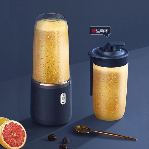 Portable Blender, Personal Blender USB Rchargeable, Mini Blender for Shakes and Smoothies, 400ML Portable Fruit Veggie Juicer Cup With 6 Blades and Travel Lid, Handheld Blender for Travel Gym Kitchen