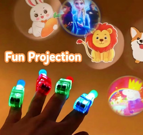 Pattern-projecting finger light