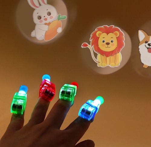 Pattern-projecting finger light