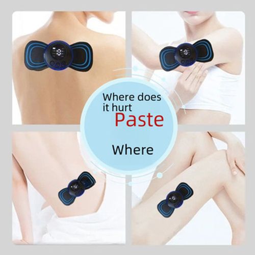 Smart EMS Mini Cervical Spine Massage Paste Convenient Massager Household