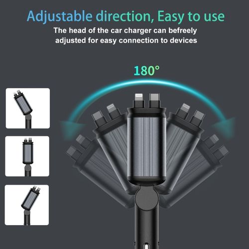 Four-in-One Telescopic Ultra-Fast Car Roof Charger