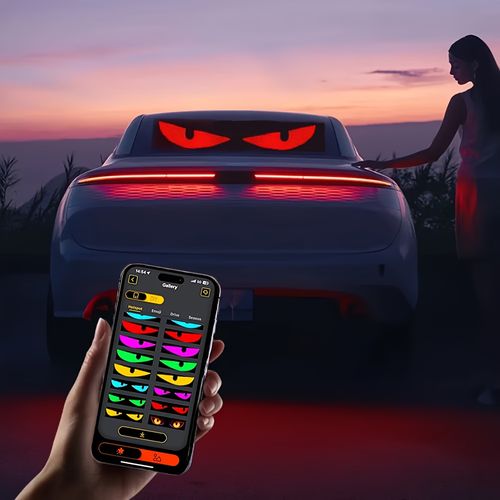 LED Car Demon Eye Bluetooth Display