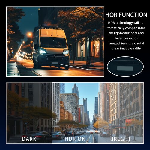 M8 car dash cam with dual lenses for front view and inside cabin recording