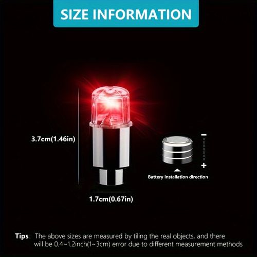 10 RGB Valve Stem Lights