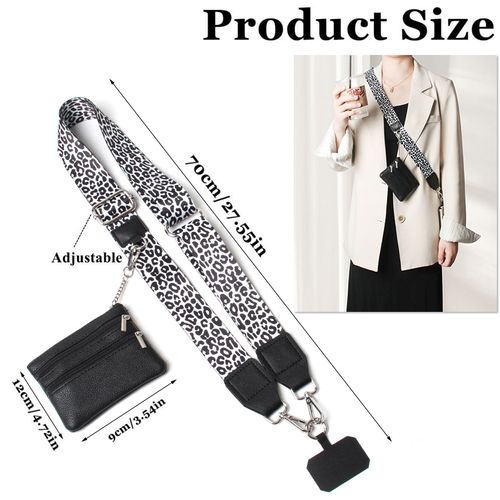 Stylish Wide Phone Strap Multifunctional Mini Bag