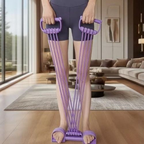 Eight-tube Foot Pedal Resistance Exerciser