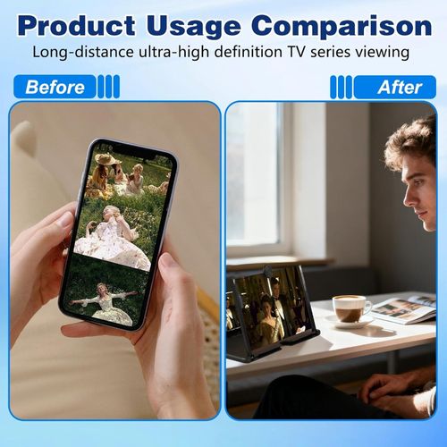 Mobile Phone Screen Amplifier, Blue Light BlockingEye ProtectionDistortion-Free