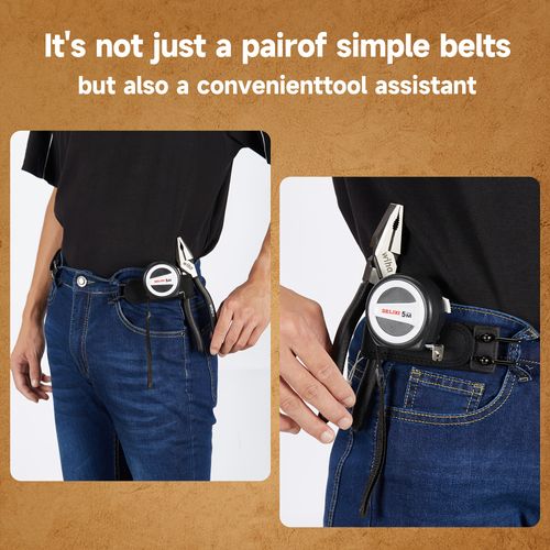 2 Pack Fashion Lazy Belt, Unisex, Black