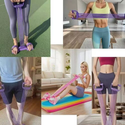 Eight-tube Foot Pedal Resistance Exerciser