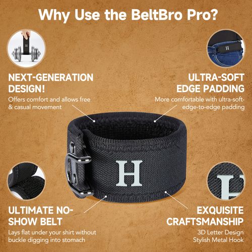 2 Pack Fashion Lazy Belt, Unisex, Black