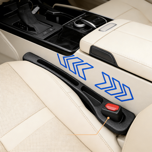2-Pack Silicone Car Seat Gap Filler Strips
