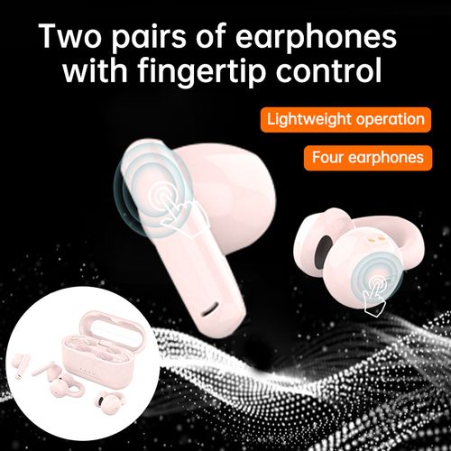 Bestselling Bluetooth Earphones, 4 Earbuds Set White