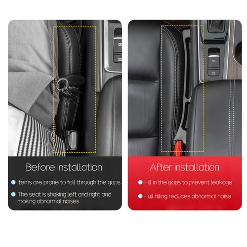 2-Pack Silicone Car Seat Gap Filler Strips