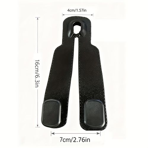 2 Pcs Hidden Plush Metal Hooks for Car Seats