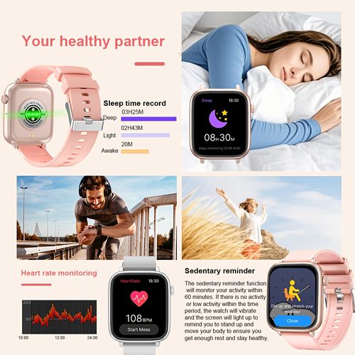 S11 Smart Watch, supports calling, heart rate and blood pressure monitoring, multi-sport functions