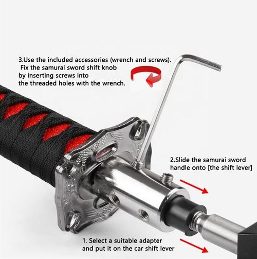 Manual Universal 20cm Gear Shift Lever, Black Exterior with Red Interior