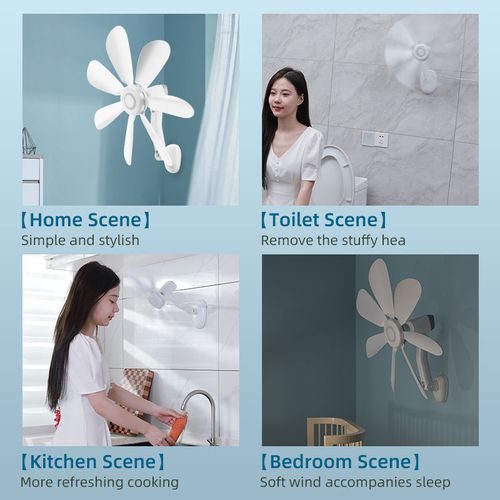 Portable No-drill Wall-mounted Fan