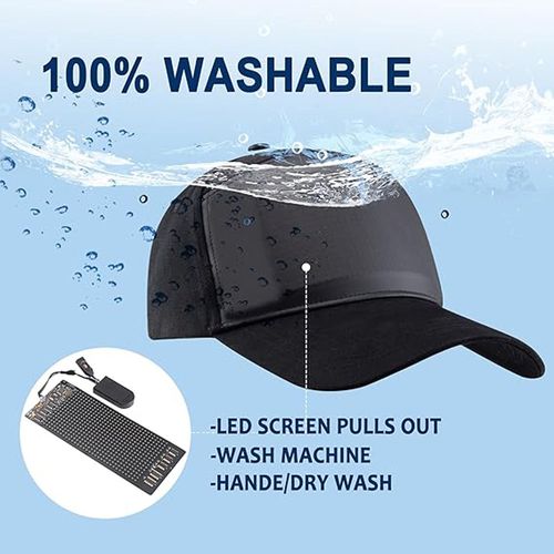 Programmable LED Baseball Cap