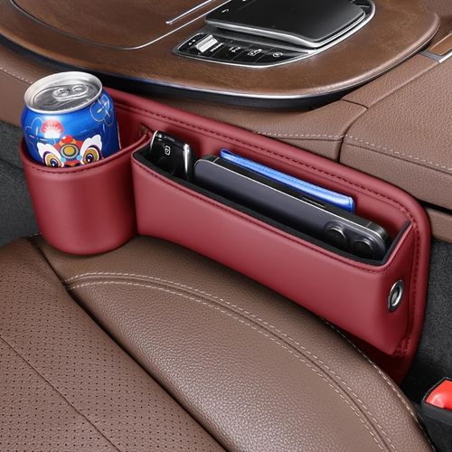 Driver's Side Car Seat Gap Storage Box - Black