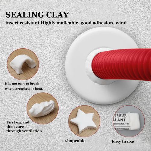 20 Packs Pure White Waterproof & Fireproof Sealing Putty