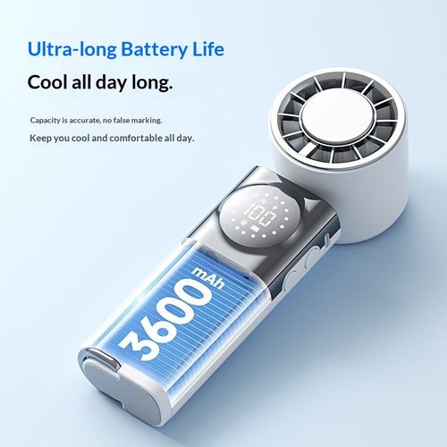 2‑in‑1 Power Bank with Fan