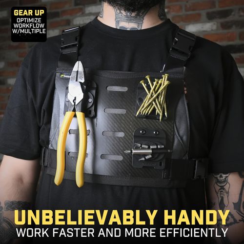 Powerful Magnetic Tool Holder - Clip-On Belt Magnetic Leather Pouch