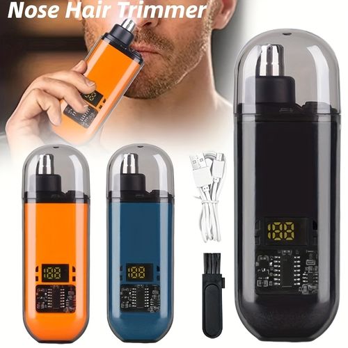 LED Display Ear & Nose Hair Trimmer, Unisex