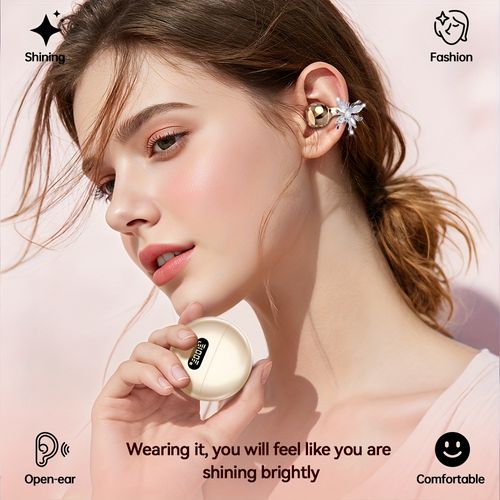 2026 New Non-In-Ear Headphones, Butterfly Earring Design for Music