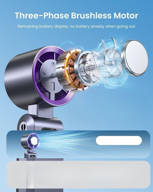 New High-Speed CoolingHandheld Foldable Mini Fan
