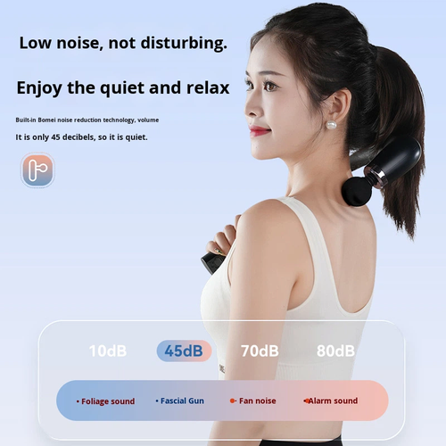 Angled Fascia Gun: Multifunctional Electric Massage Gun for Muscle, Neck, Spine, Waist, Back, and Leg Relaxation