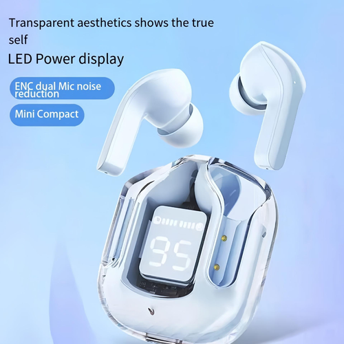 Transparent new digital display Bluetooth headset in-ear type (2 pieces)