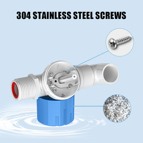 🌞Automatic Water Level Control Valve Blue stripe quarter interior side water inlet