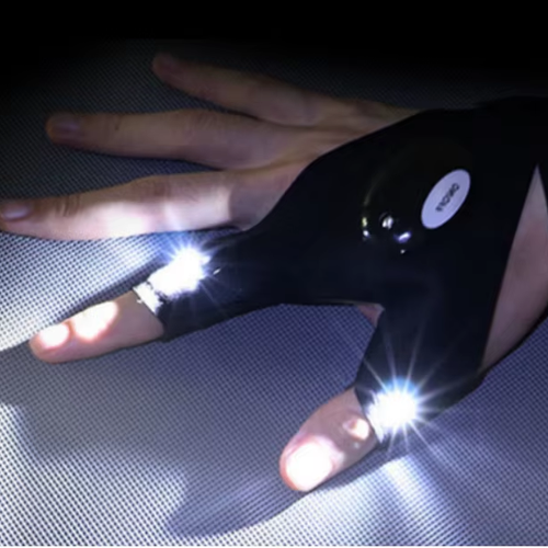 LED flashlight, emergency repair light, night fishing light, illuminated gloves, finger lights, gloves