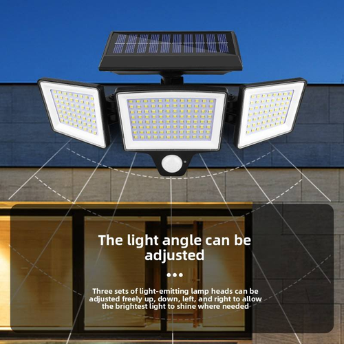 Solar induction wall light road lighting human body induction wall light rotatable split waterproof street light