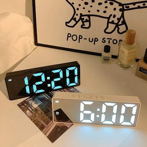 Simple, multi-functional LED electronic clock and alarm clock