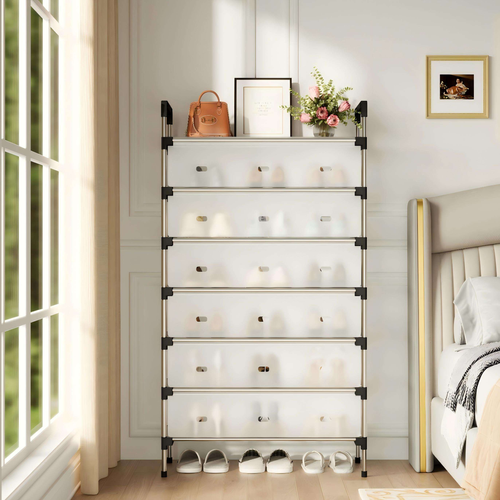 Simple shoe rack 8-layer assembly dustproof storage shoe rack