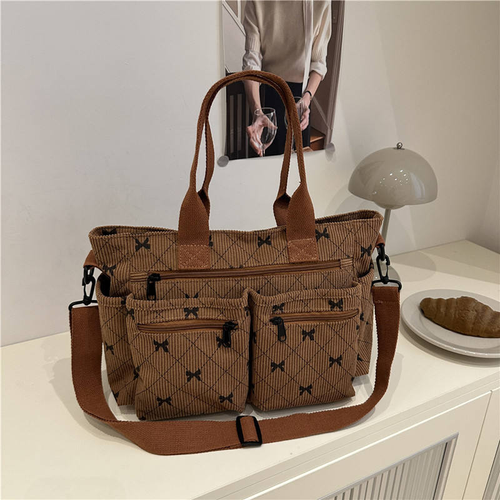 New arrival: Stylish and casual, lightweight, large-capacity handbag shoulder bag crossbody bag for women, featuring a bowknot design.