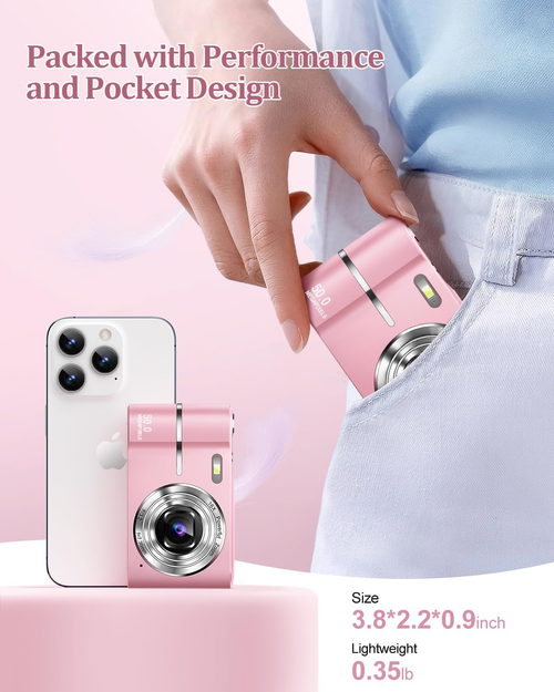 Digital camera, high-resolution CCD, suitable for travel.