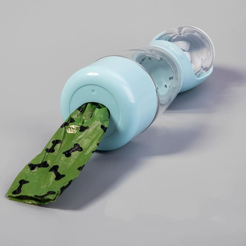 Pet outdoor tumbler three-in-one water and food cup