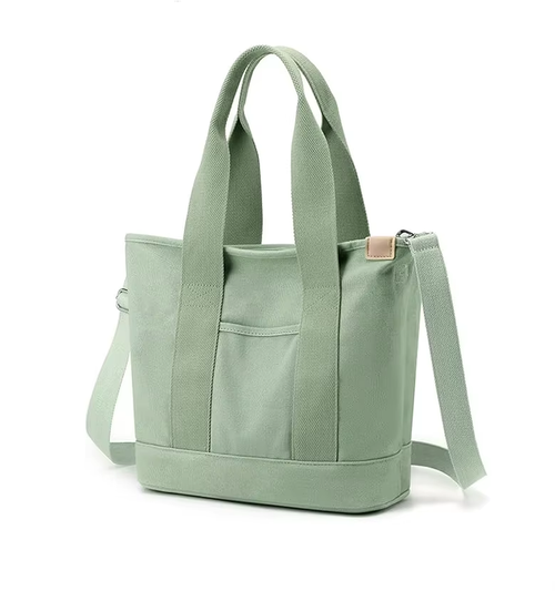 New thickened, large-capacity tote bag (green)