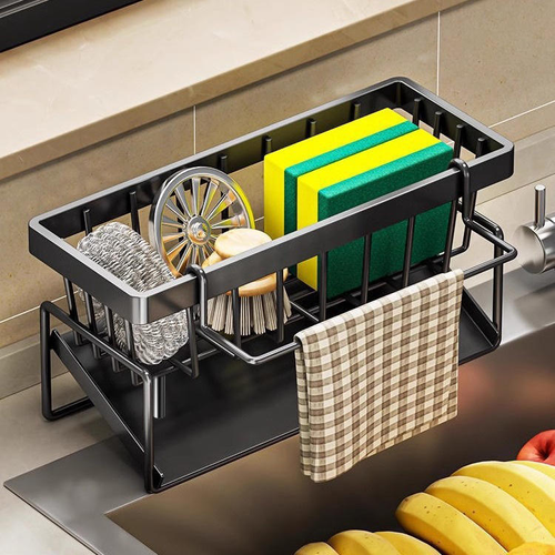 Kitchen rack rag storage drain rack
