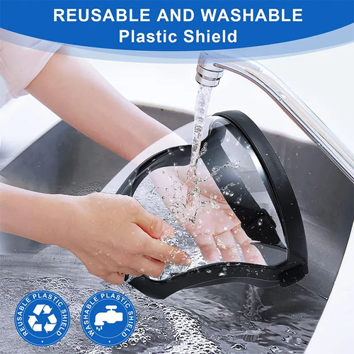 HD transparent anti-fog mask full face protection anti-dust and anti-splash integrated protective mask