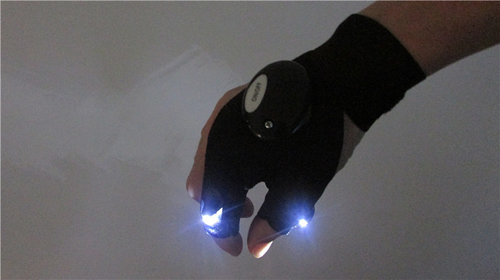 LED flashlight, emergency repair light, night fishing light, illuminated gloves, finger lights, gloves