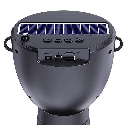 African Drum-Style Wireless Bluetooth Speaker — Multifunctional Outdoor Solar Speaker with SD Card Slot