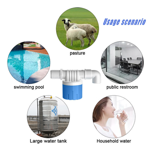 🌞Automatic Water Level Control Valve Blue stripe quarter interior side water inlet