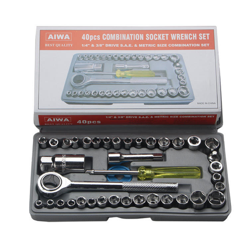 40-piece set of car and motorcycle combination tool sockets