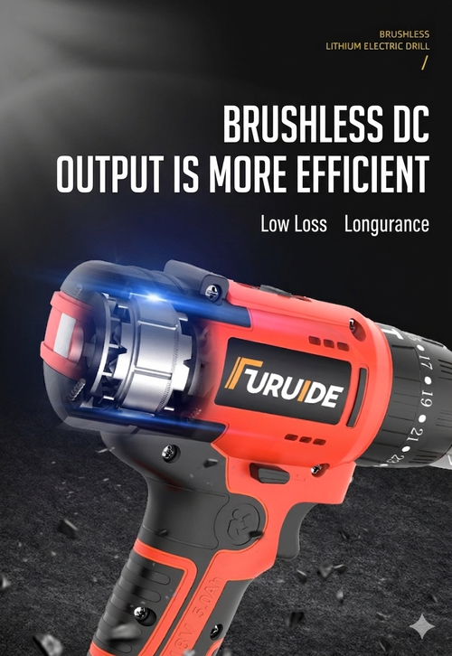 Brushless Lithium Battery Electric Drill